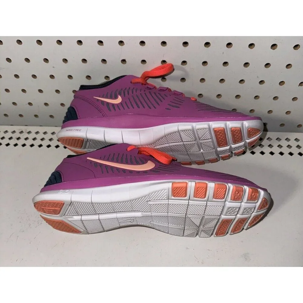 Nike Free Balanza Womens Athletic Running Training Shoes Size 6.5 Pink Blue